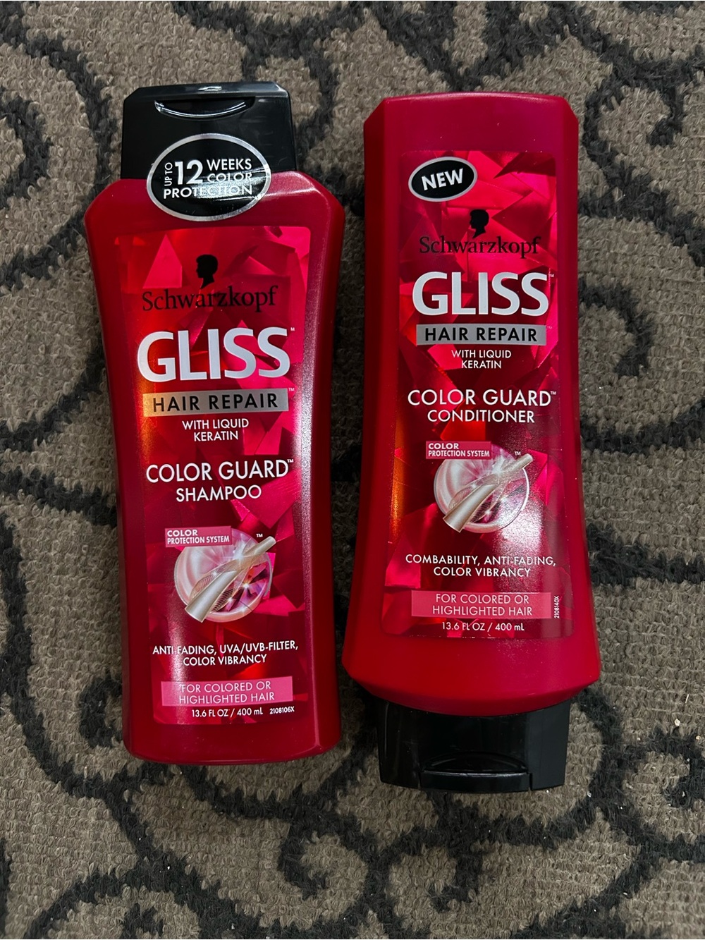 Schwarzkopf Gliss Color Guard Shampoo & Conditioner Set - Red